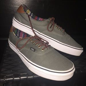 Men's Grey/Printed Vans Sneakers Size 12